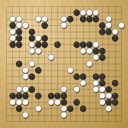 Board position at the end of game WAGC 2011 - Round 1 - Game 4: Mikko Siukola vs Mario Aguero-Obando