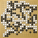 Board position at the end of game WAGC 2011 - Round 2 - Game 2: Tsung-Han Wu vs Jun Fan