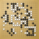 Board position at the end of game WAGC 2011 - Round 2 - Game 5: Viktor Lin vs Kamil Chwedyna