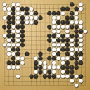 Board position at the end of game WAGC 2011 - Round 3 - Game 8: Julio Melchert vs Jonathan Lidor