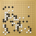 Board position at the end of game WAGC 2011 - Round 3 - Game 10: Lorenz Trippel vs Alex Selby