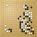 Board position at the end of game WAGC 2011 - Round 3 - Game 6: Mykhailo Halchenko vs Ben Gale