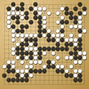 Board position at the end of game WAGC 2011 - Round 4 - Game 4: Oleg Mezhov vs Viktor Lin