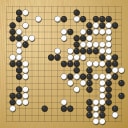 Board position at the end of game WAGC 2011 - Round 4 - Game 1: Woo-Soo Choi vs Eric Lui