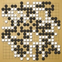 Board position at the end of game WAGC 2011 - Round 5 - Game 1: Baoxiang Bai vs Woo-Soo Choi