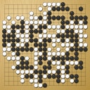 Board position at the end of game WAGC 2011 - Round 6 - Game 9: Oleg Mezhov vs Gregor Butala