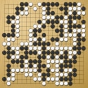 Board position at the end of game WAGC 2011 - Round 6 - Game 8: Xiang Zhang vs Morten Ofstad