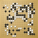 Board position at the end of game WAGC 2011 - Round 7 - Game 1: Baoxiang Bai vs Eric Lui