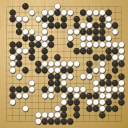 Board position at the end of game WAGC 2011 - Round 8 - Game 10: Ben Gale vs Jonathan Lidor