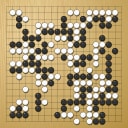 Board position at the end of game WAGC 2011 - Round 8 - Game 8: Xiang Zhang vs Viktor Lin