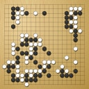 Board position at the end of game WAGC 2012 - Round 3 - Game 3: Lothar Spiegel vs Kwang-Hyok Ri