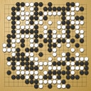 Board position at the end of game WAGC 2012 - Round 4 - Game 4: Seizo Nakazono vs Yuan Zhou