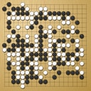 Board position at the end of game WAGC 2012 - Round 5 - Game 4: Yuan Zhou vs Sam Aitken
