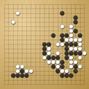 Board position at the end of game WAGC 2012 - Round 6 - Game 2: Cheng-Hsun Chen vs Benjamin Teuber