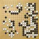 Board position at the end of game WAGC 2012 - Round 7 - Game 1: Kwang-Hyok Ri vs Zhijian Qiao