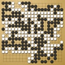 Board position at the end of game WAGC 2012 - Round 8 - Game 2: Cheng-Hsun Chen vs Hyunjoon Lee
