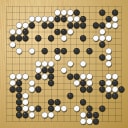 Board position at the end of game WAGC 2013 - Round 1 - Game 10: Alexander Savchovsky vs Mikhail Savitski