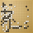 Board position at the end of game WAGC 2013 - Round 1 - Game 9: Janez Janza vs Argyris Fellas