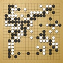 Board position at the end of game WAGC 2013 - Round 1 - Game 4: Vorawat Charoensitthisathien vs Andres Aguilar