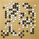 Board position at the end of game WAGC 2013 - Round 2 - Game 1: Curtis Tang vs Hyunjae Choi