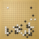 Board position at the end of game WAGC 2013 - Round 3 - Game 1: Csaba Mero vs Yuqing Hu