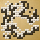 Board position at the end of game WAGC 2013 - Round 3 - Game 4: James Hutchinson vs Charlie Aakerblom