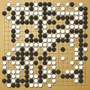 Board position at the end of game WAGC 2013 - Round 3 - Game 2: Pavol Lisy vs Cornel Burzo
