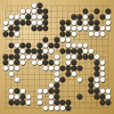 Board position at the end of game WAGC 2013 - Round 4 - Game 10: Argyris Fellas vs Mikhail Savitski