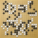 Board position at the end of game WAGC 2013 - Round 5 - Game 1: Bill Lin vs Hyunjae Choi