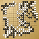 Board position at the end of game WAGC 2013 - Round 5 - Game 7: Janez Janza vs Ofer Zivony