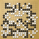Board position at the end of game WAGC 2013 - Round 6 - Game 9: Bertan Bilen vs Alexandr Bukh