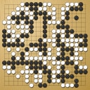 Board position at the end of game WAGC 2013 - Round 6 - Game 1: Hyunjae Choi vs Yuqing Hu