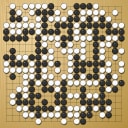 Board position at the end of game WAGC 2013 - Round 6 - Game 5: King-Man Kwan vs Charlie Aakerblom