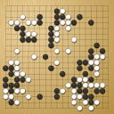 Board position at the end of game WAGC 2013 - Round 7 - Game 6: Martin Unger vs Jia-Cheng Tan