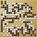 Board position at the end of game WAGC 2013 - Round 8 - Game 10: Lucas Neirynck vs Franz-Josef Dickhut