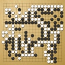 Board position at the end of game WAGC 2014 - Round 1 - Game 5: Jie Liang vs Fredrik Blomback