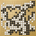 Board position at the end of game WAGC 2014 - Round 1 - Game 2: Sang-Dae Hahn vs Wang Ruoran