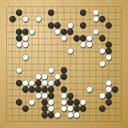 Board position at the end of game WAGC 2014 - Round 3 - Game 4: Fredrik Blomback vs Oystein Vestgaarden