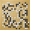 Board position at the end of game WAGC 2014 - Round 4 - Game 4: Kikou Emura vs Yongfei Ge