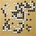 Board position at the end of game WAGC 2014 - Round 4 - Game 1: Nai-San Chan vs Tae-Woong Wei