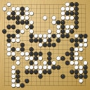 Board position at the end of game WAGC 2014 - Round 5 - Game 1: Wang Ruoran vs Yi-Tien Chan
