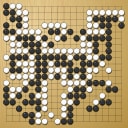 Board position at the end of game WAGC 2014 - Round 6 - Game 1: Bohdan Zhurakovskyi vs Yi-Tien Chan