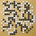 Board position at the end of game WAGC 2014 - Round 6 - Game 3: Jie Liang vs Lukas Podpera