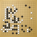 Board position at the end of game WAGC 2014 - Round 7 - Game 2: Jie Liang vs Tae-Woong Wei