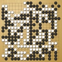 Board position at the end of game WAGC 2014 - Round 7 - Game 3: Wang Ruoran vs Dmitrij Surin