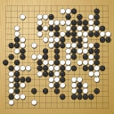 Board position at the end of game WAGC 2014 - Round 8 - Game 3: Jie Liang vs Wang Ruoran