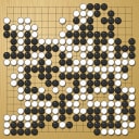 Board position at the end of game WAGC 2015 - Round 1 - Game 3: Ernestas Romeika vs Sebastien Koch
