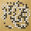Board position at the end of game WAGC 2015 - Round 1 - Game 1: Koichiro Habu vs Juyong Koh