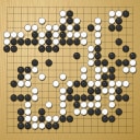 Board position at the end of game WAGC 2015 - Round 2 - Game 8: En-Ru Li vs Jeremie Hertz