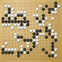 Board position at the end of game WAGC 2015 - Round 2 - Game 1: Fu Kang Chang vs Desmond Cann